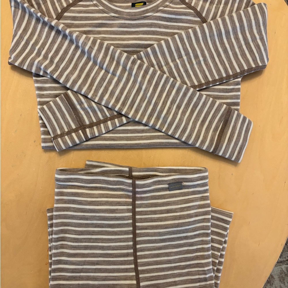 meriwool base layer set 100% merino wool